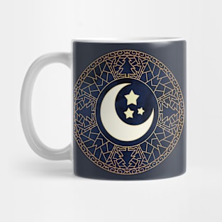 MANDALA MOON AND STARS Mug